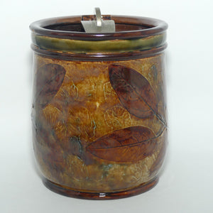 Royal Doulton Lambeth Natural Foliage tobacco jar X8531