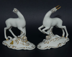 Royal Dux pair of figures | Deer and Doe