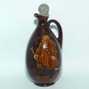 Royal Doulton Kingsware flask | George the Guard + Stopper | Dewars