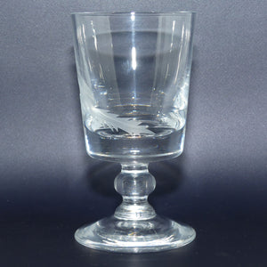 Handmade Crystal engraved Goblet | Depicts Pheasant