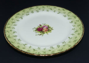 Royal Albert Old Country Roses | Green Border plate | 20.5cms