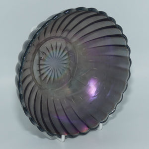 Light Grey or Gunmetal Carnival Glass small bowl