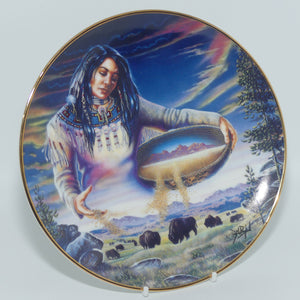 Royal Doulton Native American Indian plate by David Penfound | The Harvest of Life