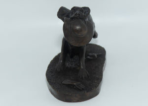 Heredities Cold Cast Bronze figure of an Spaniel with Hat | Jean Spouse