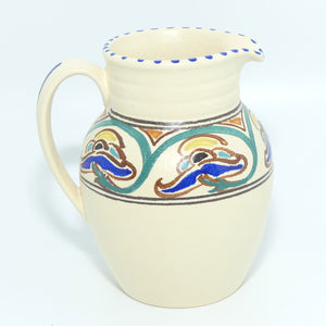 Honiton Pottery Stylised Floral milk jug