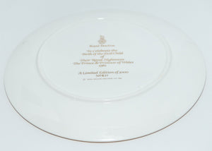 Royal Doulton HRH Prince William of Wales Birth Commemorative plate | 21st June 1982
