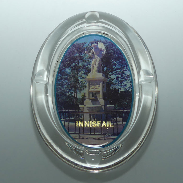 Vintage Innisfail Glass Souvenir Ashtray | Sugar Cane Cutter