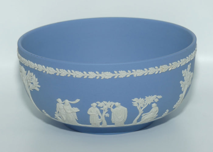 Wedgwood Jasper | White on Pale Blue Fruit bowl | 20cm diam