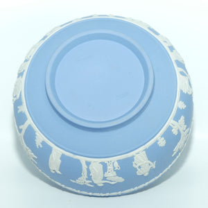 Wedgwood Jasper | White on Pale Blue Fruit bowl | 20cm diam