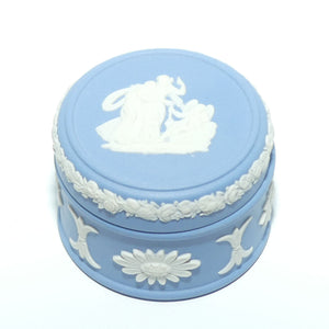 Wedgwood Jasper | White on Pale Blue | Grecian Maidens miniature trinket box