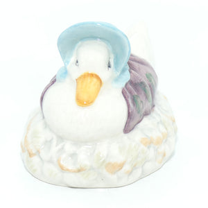 Beswick Beatrix Potter Jemima Puddleduck made a Feather Nest | BP3b | Purple #1
