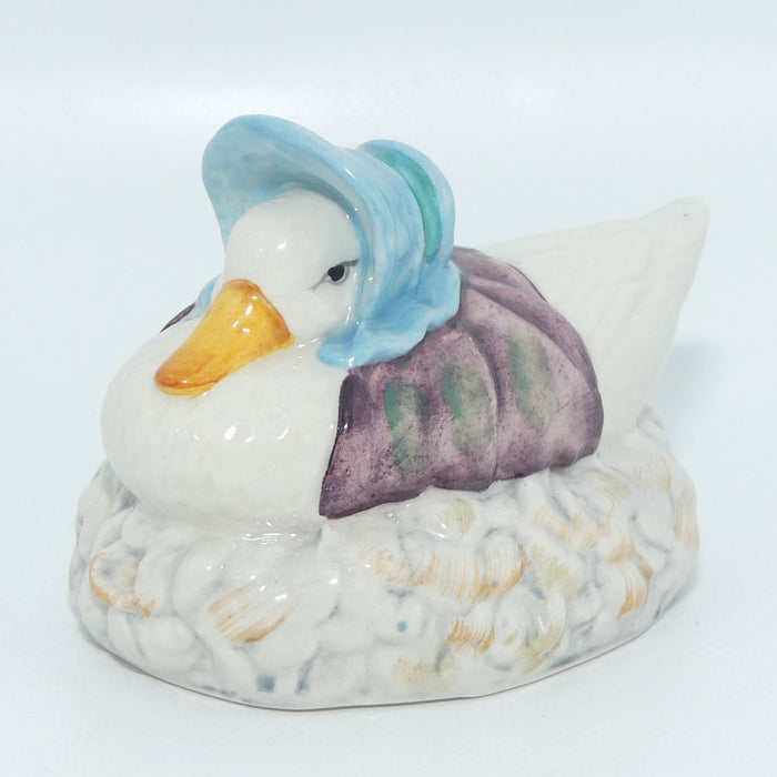 Beswick Beatrix Potter Jemima Puddleduck made a Feather Nest | BP3b | Purple #3
