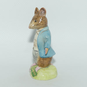 Beswick Beatrix Potter Johnny Town-Mouse | BP2a Gold Oval