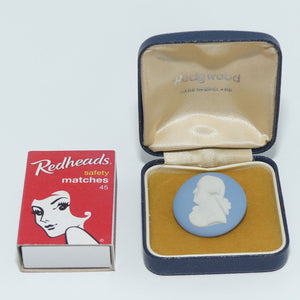 Wedgwood Jasper Jewellery | White on Pale Blue | Josiah Wedgwood brooch