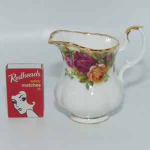 Royal Albert Bone China England Old Country Roses milk jug | coffee size | early stamp