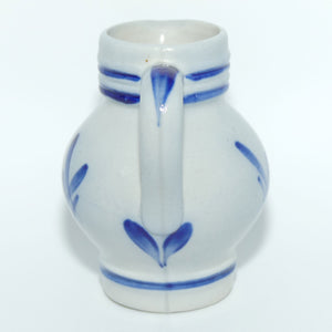 West German Pottery Decorative Blue Jug | Small