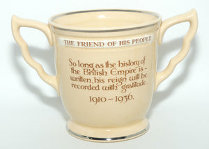 Royal Doulton Royalty Commemorative Loving Cup | King George V | A Royal Exemplar | The Friend of His People