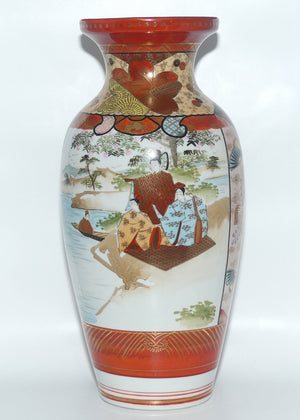 Finely decorated tall Japanese Kutani Ware vase #2 | Taisho period