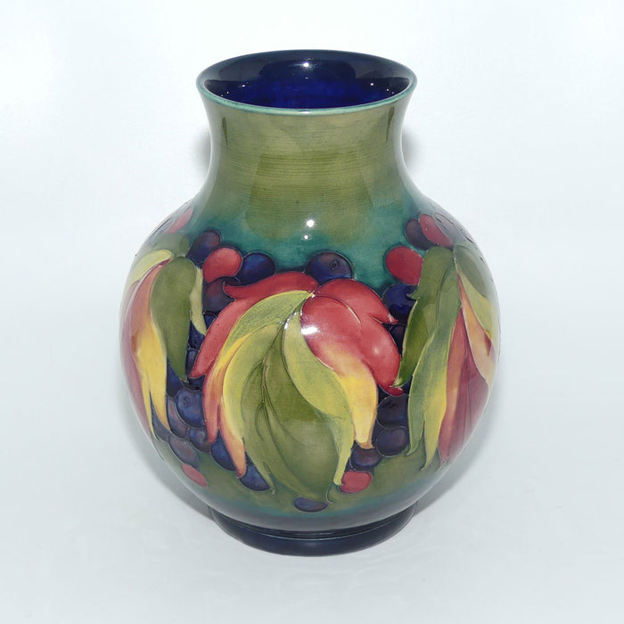 William Moorcroft Leaves and Fruit (Green) 869/9 vase