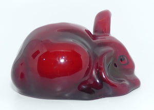 Royal Doulton Flambe Lop Eared Rabbit | Crouching | unrecorded