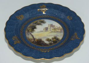 Royal Worcester hand painted Ludlow Castle plate by George Johnson