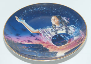 Royal Doulton Native American Indian plate by David Penfound | The Maiden of the Evening Stars