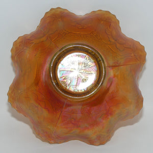 Fenton Rose Marigold Carnival Glass bowl | Dragon and Lotus
