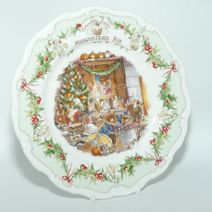 Royal Doulton Brambly Hedge Giftware | Midwinter's Eve plate | 21cm
