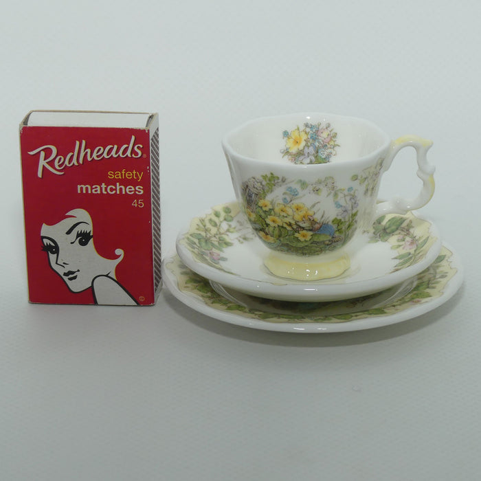 Royal Doulton Brambly Hedge Giftware | Spring miniature tea duo | boxed | #1