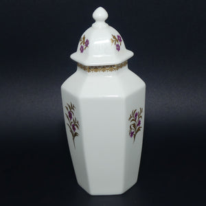 Royal Worcester hexagonal tea caddy urn | Pattern 3863