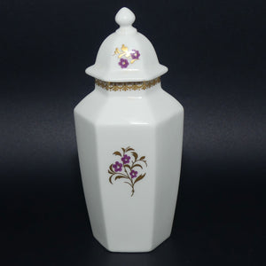Royal Worcester hexagonal tea caddy urn | Pattern 3863