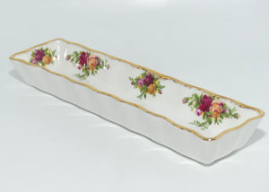 Royal Albert Bone China England Old Country Roses mint tray | © 1962 stamp