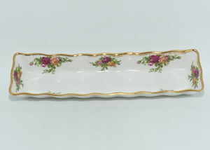 Royal Albert Bone China England Old Country Roses mint tray | © 1962 stamp