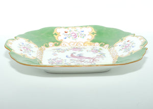 Mintons England Asiatic Pheasant tab handle cake plate