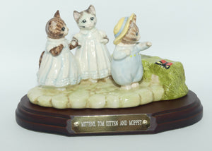 Beswick Beatrix Potter Mittens, Tom Kitten and Moppet tableau | BP8c