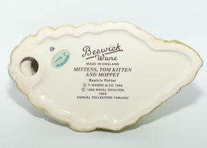 Beswick Beatrix Potter Mittens, Tom Kitten and Moppet tableau | BP8c
