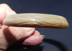 Vintage Carved Mother of Pearl bangle | probably Tahitian