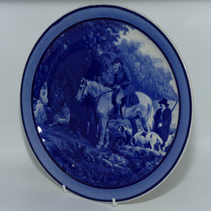 Royal Doulton Sport and Leisure plate | Sporting Scenes |  The Benevolent Sportsman | Blue and White