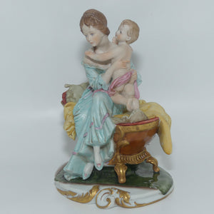 Capodimonte signed D Bellaire Mother and Child figure
