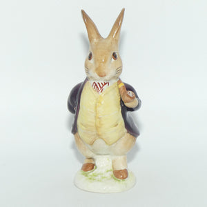 Beswick Beatrix Potter Mr Benjamin Bunny | Pipe Out | Maroon Coat | BP2a