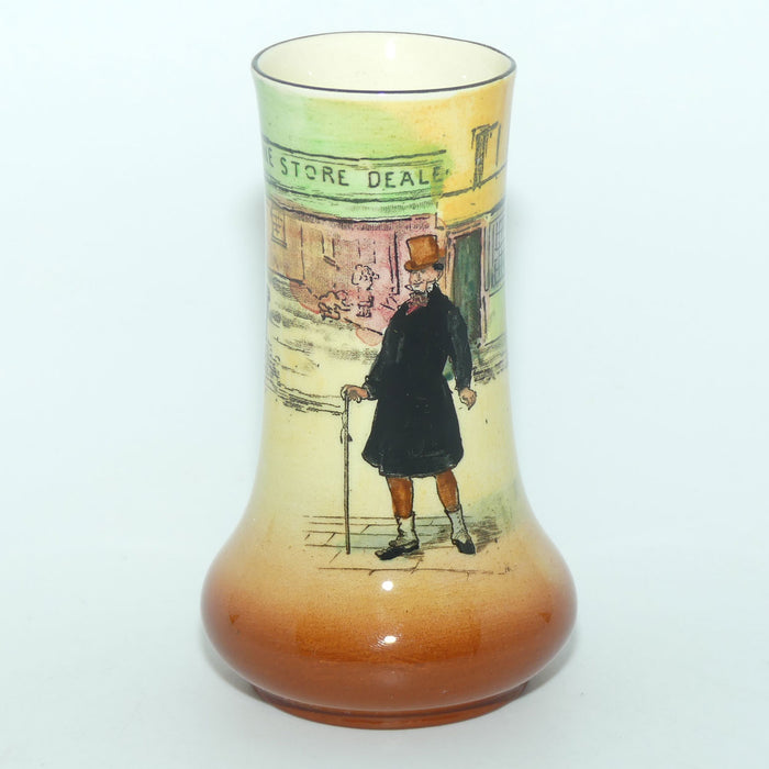 Royal Doulton Dickens Mr Micawber small vase | rounded base D5175
