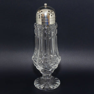 Waterford Crystal muffineer or sugar shaker | Silver Plated collar and lid