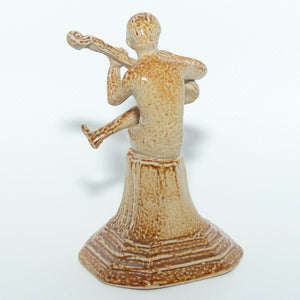 Doulton Lambeth Merry Musician figure by George Tinworth | Cross Legged Boy with Guitar