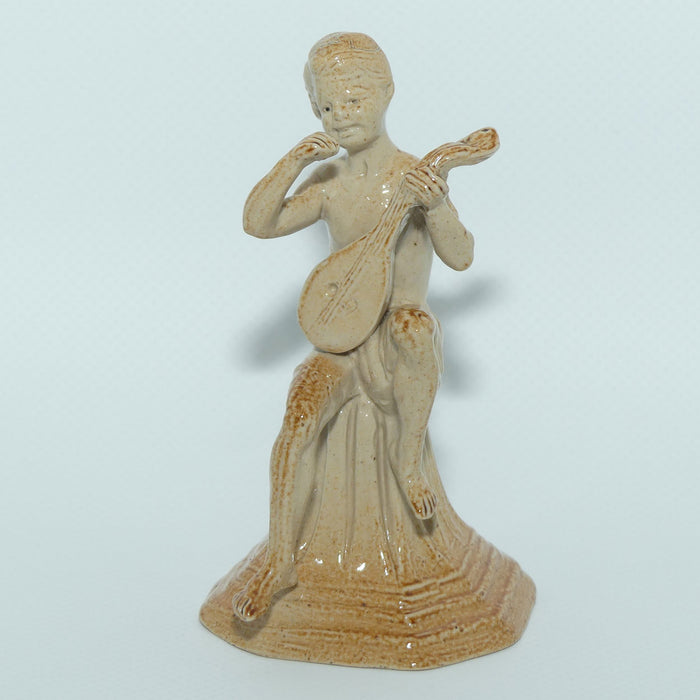 Doulton Lambeth Merry Musician figure by George Tinworth | Boy with Mandolin | #2