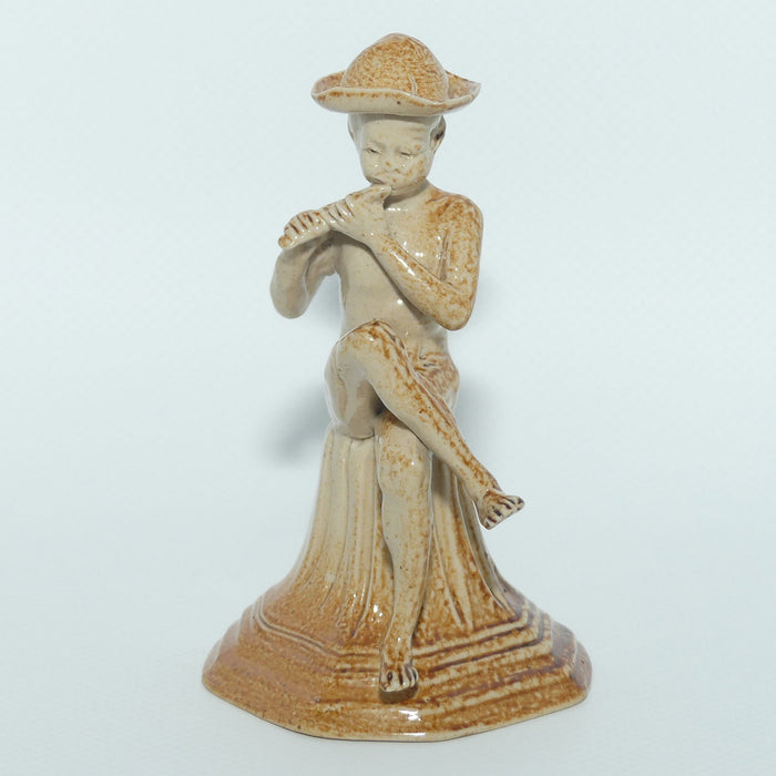 Doulton Lambeth Merry Musician figure by George Tinworth | Boy in Hat with Pan Pipe | #4