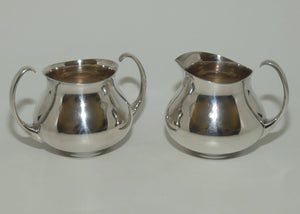 Mappin and Webb Mid Century 4 piece Silver Plated tea set by Eric Clements