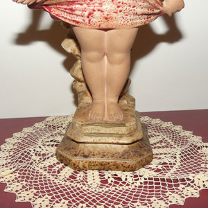 1920 era Plaster and Hand Decorated figure My First Cam