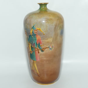 Doulton Burslem Shakespearean Touchstone | As you Like It hand painted vase by Walter Nunn