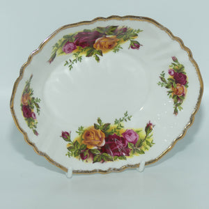 Royal Albert Bone China England Old Country Roses oval dish | 15cms wide | early stamp