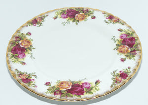 Royal Albert Bone China England Old Country Roses set of 6 salad plates | #2 | 21cm diam | early backstamp